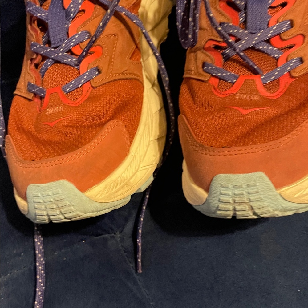 Hoka Athletic Shoes in Orange and Yellow - Picture 5 of 12